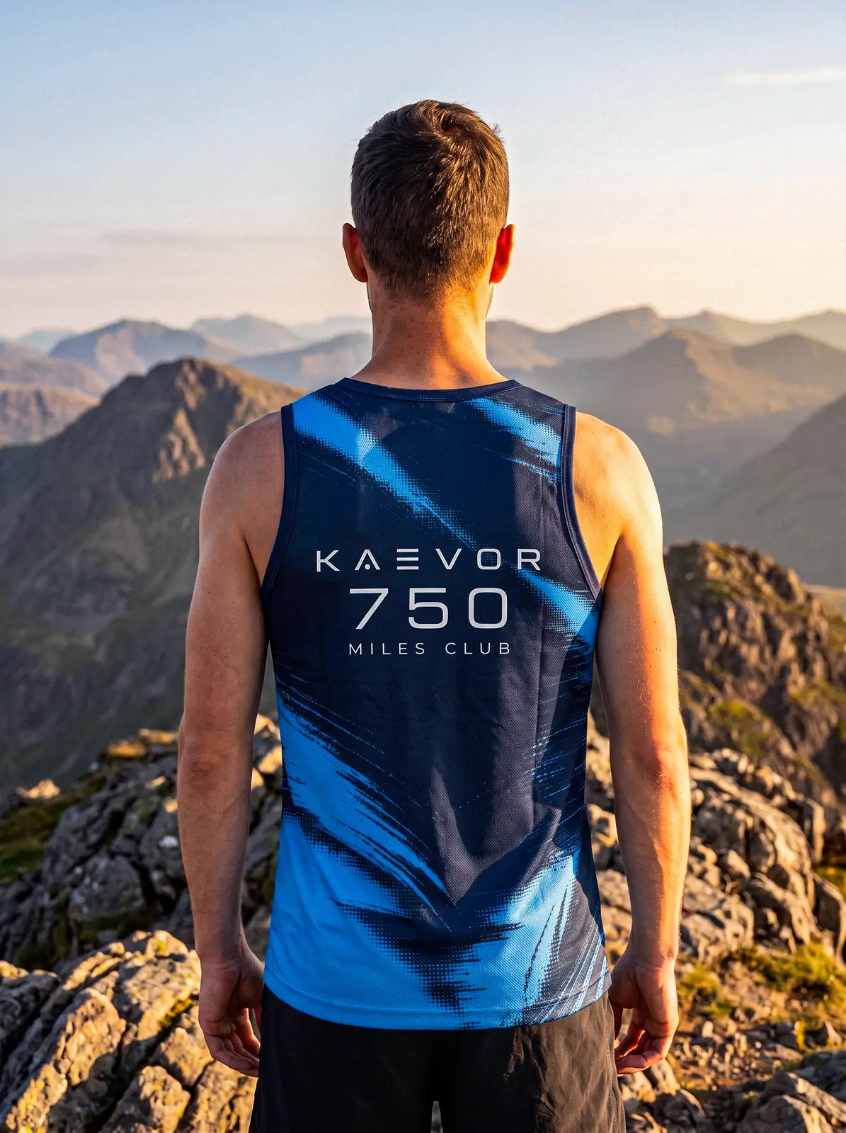 Runner in the 750 Miles Club vest